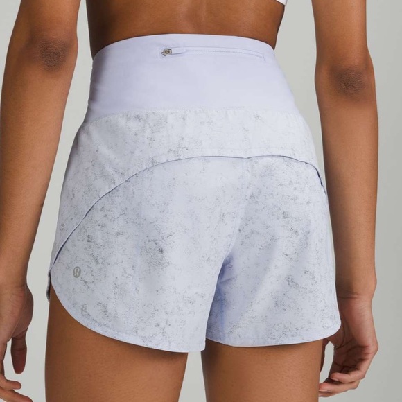 ❤️ Lululemon Speed Up Mid-Rise Lined Short 4" Pastel Blue Multi Size 6 - Picture 6 of 15